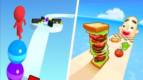 Stack Rider | Sandwich Runner - All Level Gameplay Android,iOS - BIG NEW APK UPDATE AASSNN