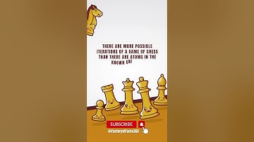 More variations of chess games than atoms #shorts #facts #chess #atom