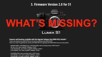 Lumix S1 Firmware V2  - What
