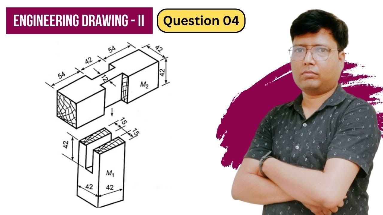 Engineering Drawing 2nd // Question 04 // Chapter 01 // Detail and ...