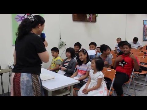 2016年4月10日活石教會主日禮拜-兒童主日學練唱母語詩歌4--------------葉燕妮師母