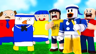 Donald Ducc BECOMES Anything He Draws in Roblox! (WITH Jeffy \& Marvin)