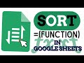 How to Use the SORT Function in Google Sheets (Ascending and Descending Order)