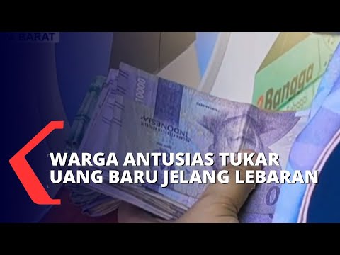 Pelayanan Penukaran Uang Baru Bank Indonesia Diserbu Warga Cirebon Jelang Lebaran