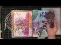 Quick art journal page: Create a simple collaged background