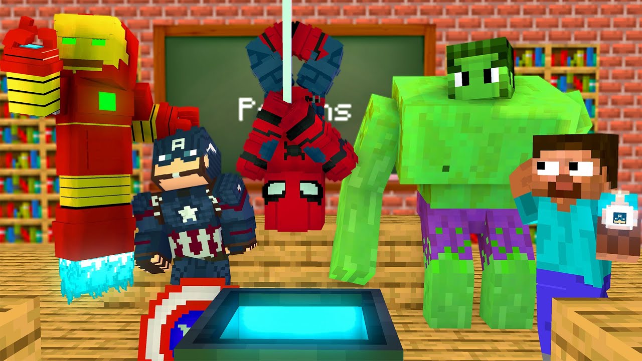 Monster School : Brewing Superhero Challenge - Minecraft Animation