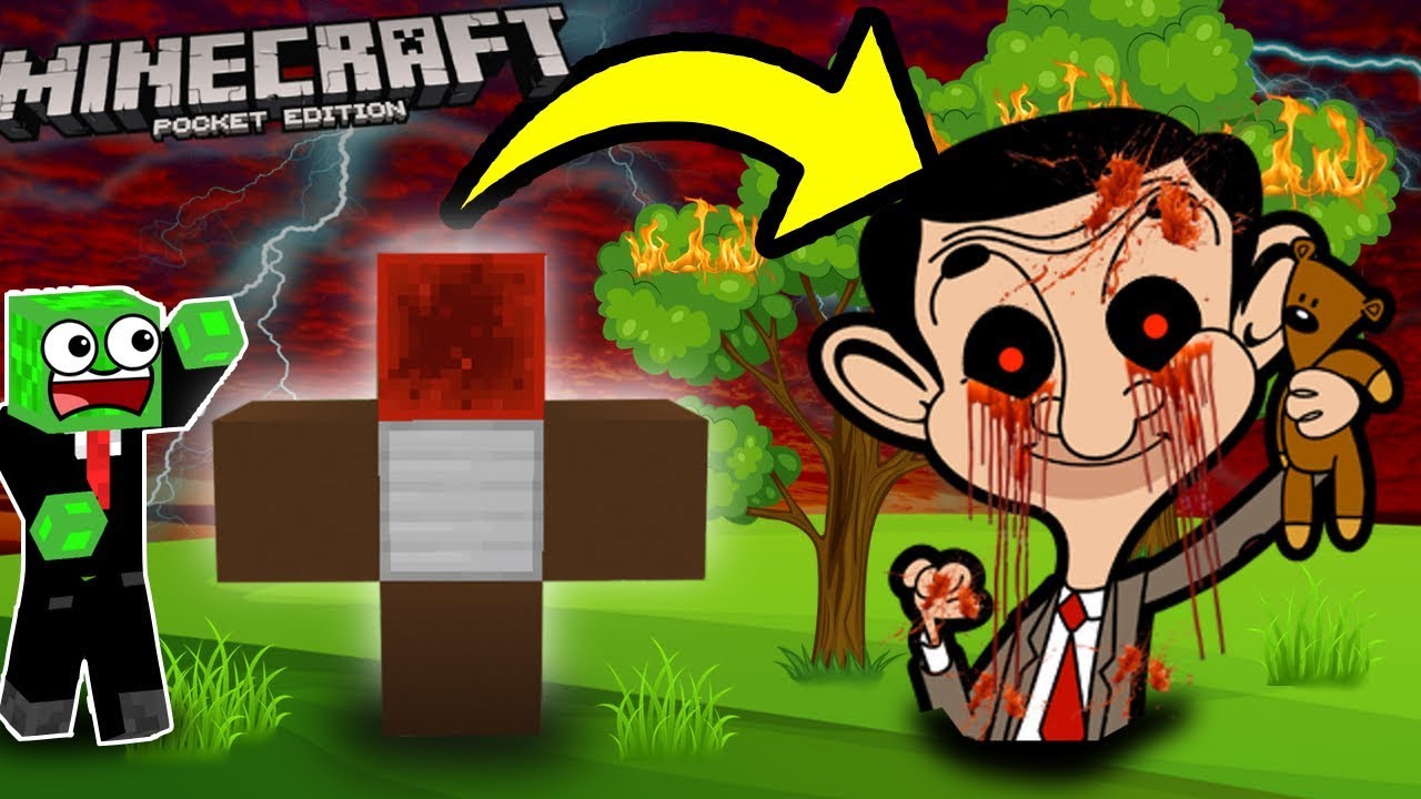 How To Spawn MR BEAN.EXE in Minecraft PE - YouTube