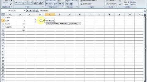 Introduction Excel 2007 Basic Functions Part3