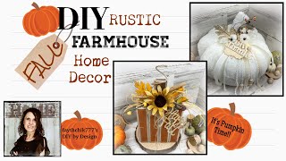DIY Rustic Farmhouse Fall Home Decor | DIY Rustic Farmhouse Fall Crafts | DIY Pumpkin Crafts 2022