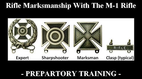 Rifle Marksmanship With The M1 Rifle - Preparatory Training