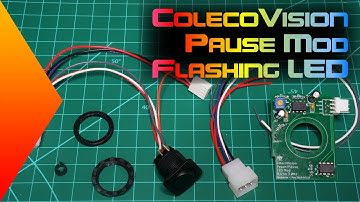 ColecoVision Pause Mod with Variable Flashing LED