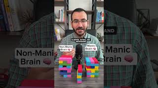 Manic Brain 🧠 vs Non-Manic Brain 🧠