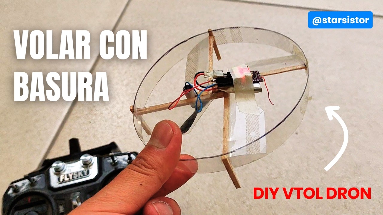 DRONE sostenible hecho con botellas PET (Real)