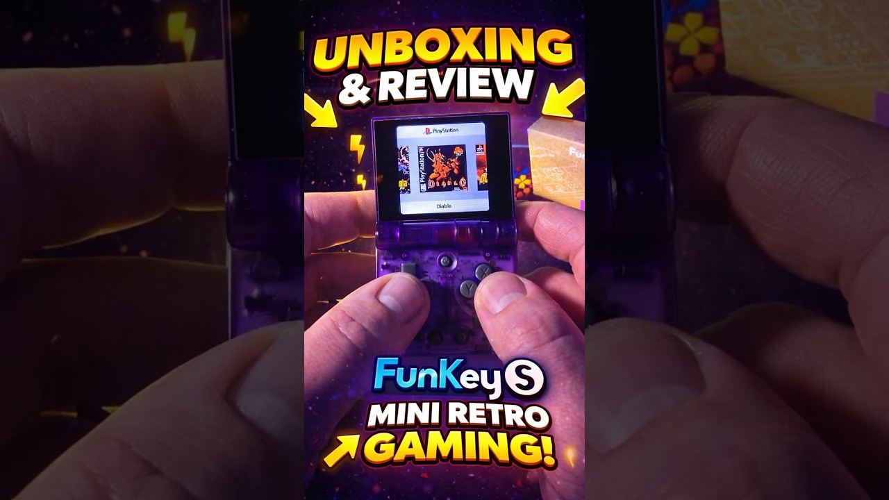 FunKey S &mdash; Tiny Handheld Unboxing 👀 #Shorts #FunKeyS #handheld  #RetroGaming #Unboxing #MiniConsole
