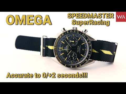 OMEGA Speedmaster SuperRacing. The new fine-tune Spirate System boosts accuracy to 0/+2 sec./day.