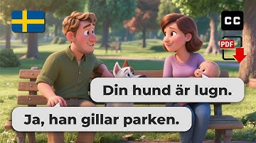 Easy Swedish Conversation – 🐶 Meeting New People in the Park (A2–B1)