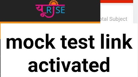 bteup mock test link activated #bteup letest news today