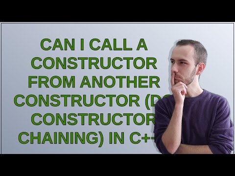 Can I call a constructor from another constructor (do constructor chaining) in C++?