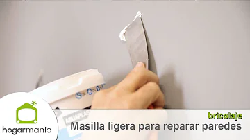 ¿Se puede utilizar masilla para tapar agujeros en la pared?
