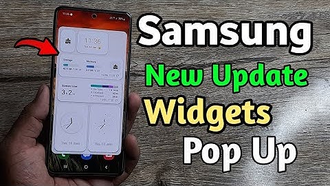 Samsung New Update : Widgets Pop Up | A50 A50S A51 A52 A52S A53 A71 M21 M31 M51 A21S  M31S A31 F62