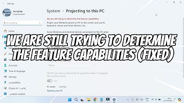 We are Still Trying to Determine The Feature Capabilities (FIXED)