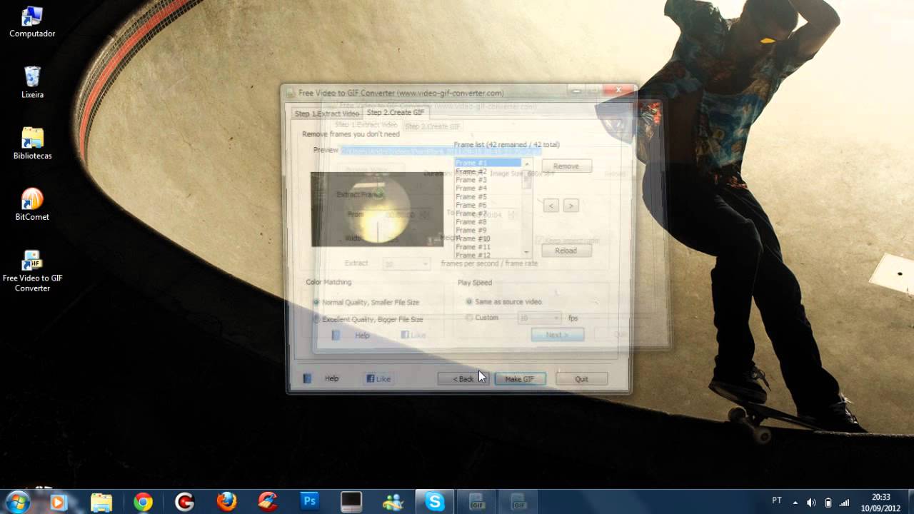 Transformar video em gif youtube