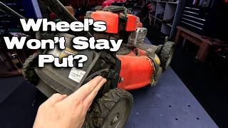 MTD Push Mower Wheels Won’t Stay In Place? Axle, Height Adjuster & Frame Repair Guide