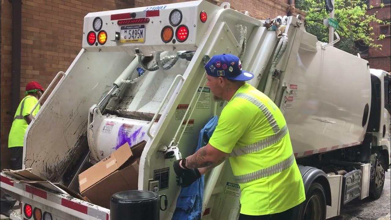 Mini Philadelphia New Way Garbage Truck Packing Out on Recycle YouTube