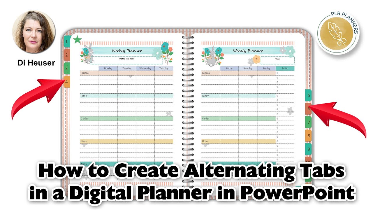 How to Create Alternating Tabs in a Digital Planner YouTube