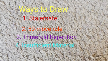 How to Play Chess : Special Moves and Rules - Ways to Draw