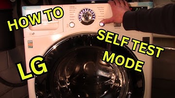 How To Put Your LG Front Load Washer In To Self Test Mode | Diagnostic Mode