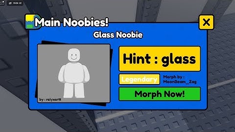 How To Get Glass Noobie in Find The Noobies Morphs | Roblox (2024)