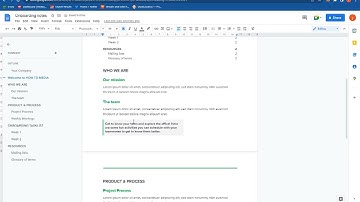 How To Make And Create onboarding Notes Document on Google Docs PC
