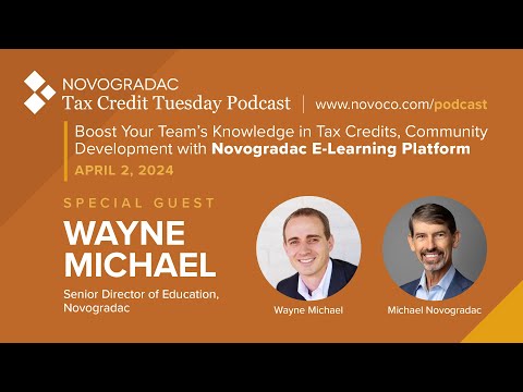 April 2, 2024: Boost Team Knowledge in Tax Credits, Community Development with Novoco Training Tools