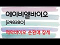 에이비엘바이오 제약바이오 순환매 장세