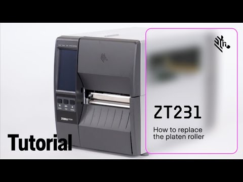 Как заменить опорный валик на принтере ZT231 | Zebra