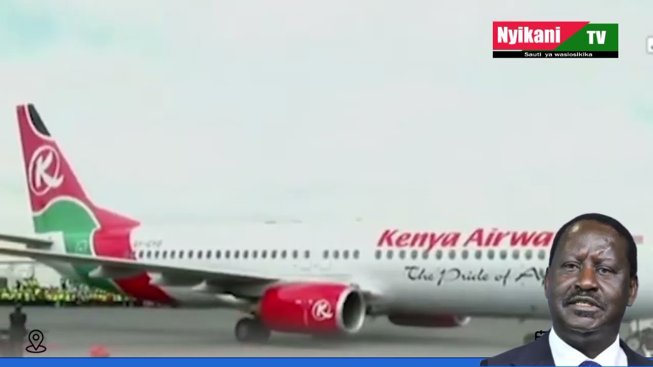 Ndege iliyobeba Mwili wa Raila Odinga Kenya yazua kiwewe na heka heka kwa wananchi