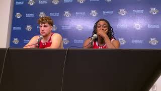 Max Klesmit and John Blackwell address media after Wisconsin's loss to Marquette