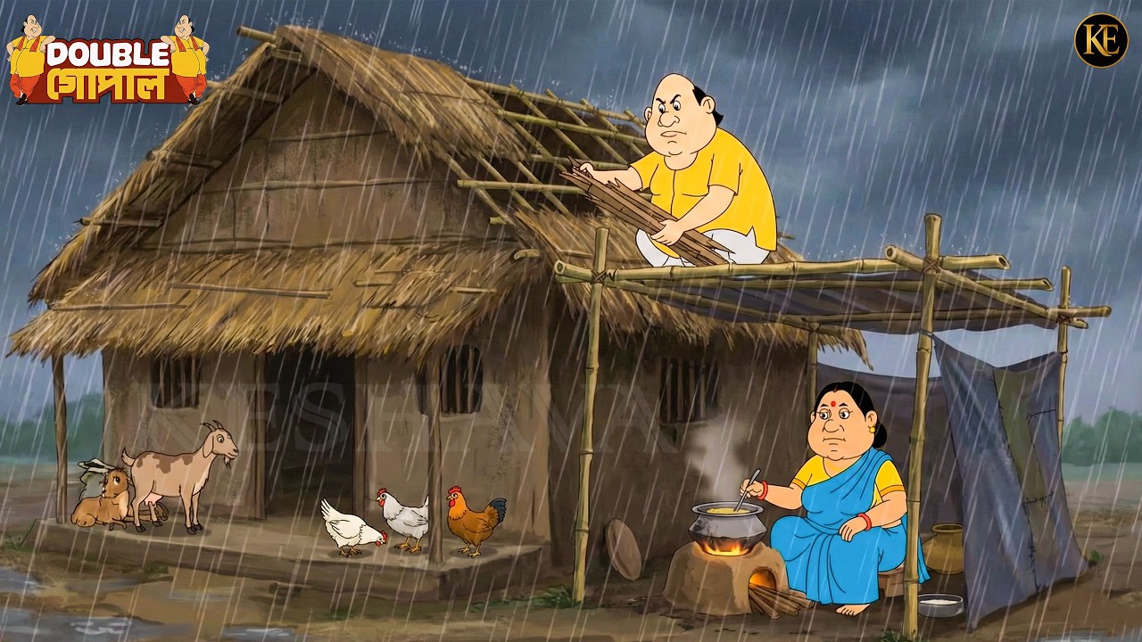 ঝড়ো বৃষ্টিতে ছাগল আর মুরগি বাঁচাতে ছুটে গেল গোপাল দাদা – নিজের জীবনও দিল ঝুঁকিতে!| New Episode 2026