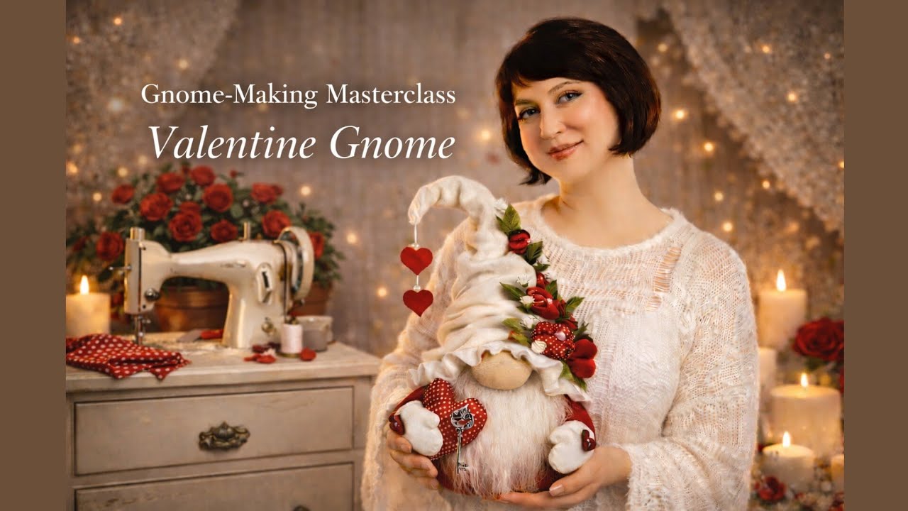 Scandinavian Gnome Valentine Sewing Tutorial | DIY Handmade Nordic Gnome (Step by Step)