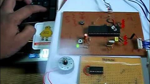 DC motor Control with PIC18F4550 and L293D Motor Driver