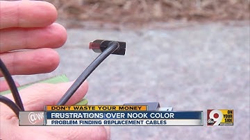 Issues reported with Nook charger cords