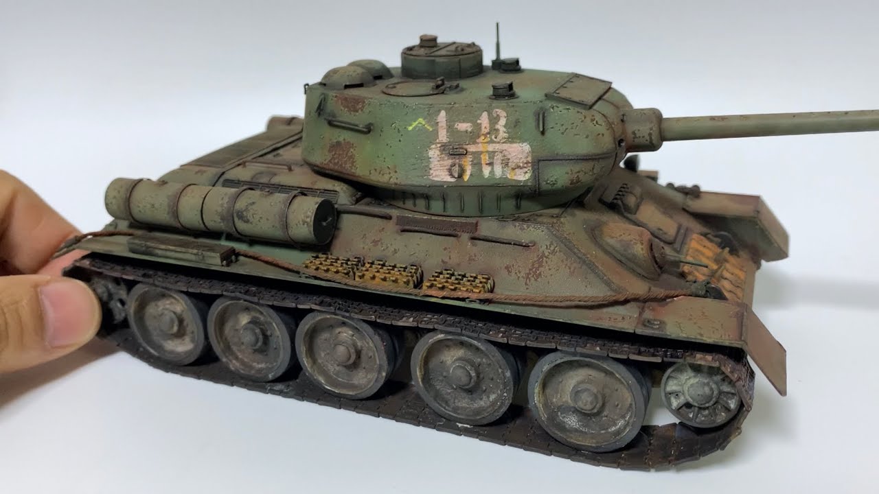 Let's paint Russia T-34/85 Model 1945 (RFM 1/35 scale Tank)