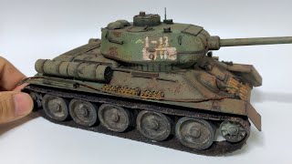 Let's paint Russia T-34/85 Model 1945 (RFM 1/35 scale Tank)
