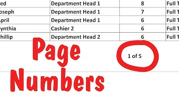 How to Insert Page Numbers into Excel in 2023
