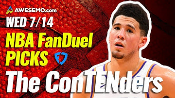 FanDuel NBA DFS Picks Today | Top 10 ConTENders Wed 7/14 | NBA DFS Simulations