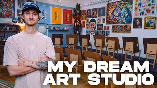 Building my Dream NYC Art Studio  3 years in 30 minutes