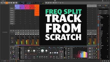 Track from scratch with the Freq Split device in Bitwig