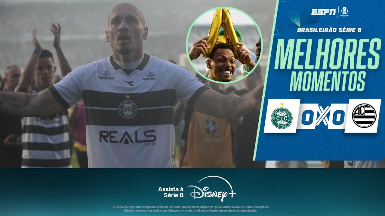 SUBIU COM VAIAS! CORITIBA NÃO VENCE ATHLETIC E ADIA TÍTULO DA SÉRIE B | MELHORES MOMENTOS