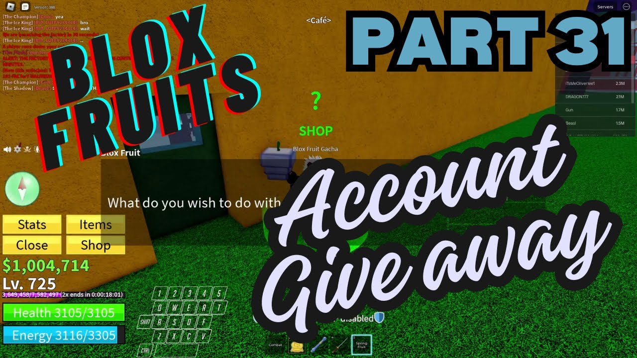 Compte Blox Fruits Max Level Avec Rumble Permanent – Vendu Via Discord !
